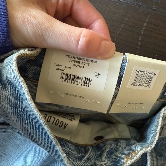 Agolde mid rise relaxed boot jeans - Picture 11 of 11
